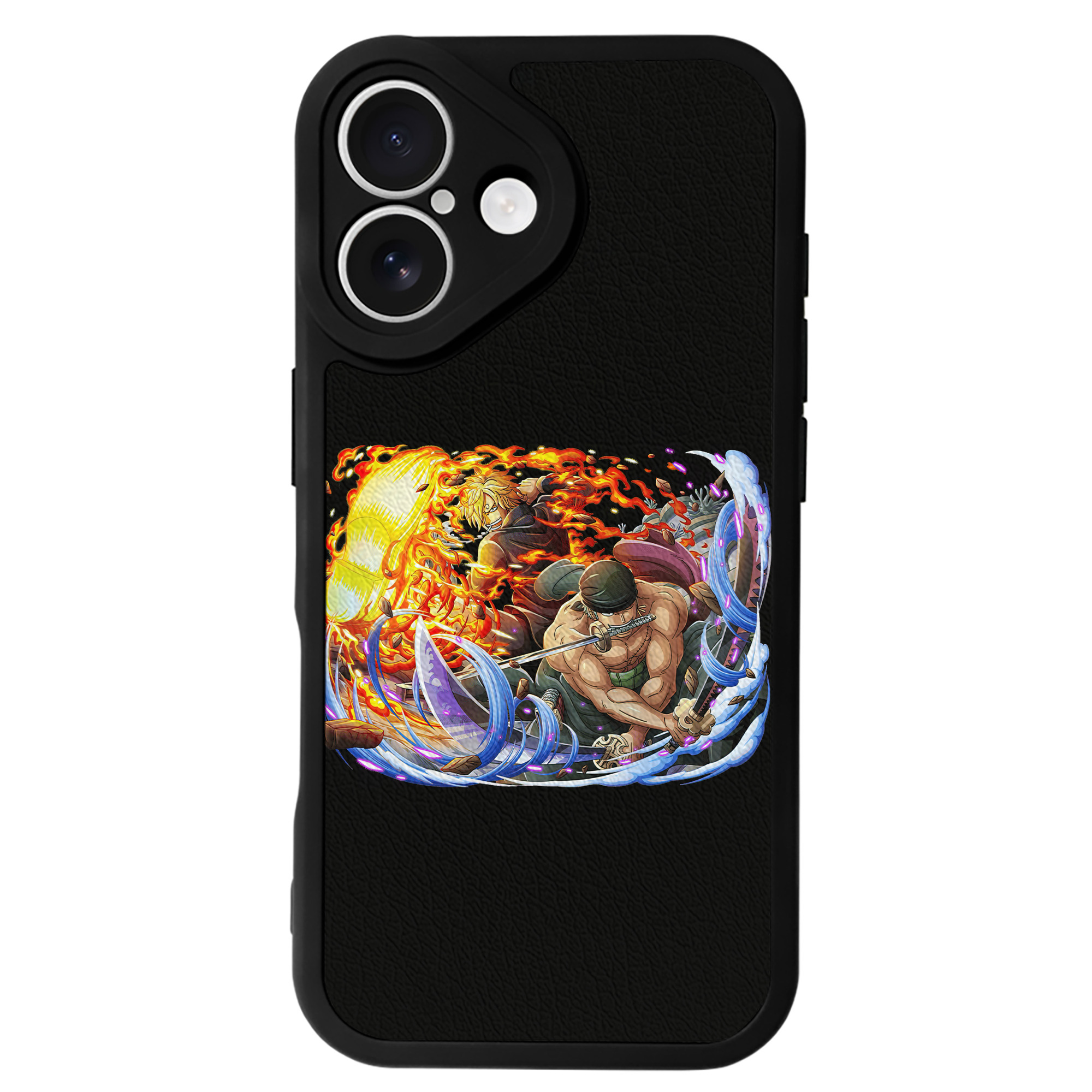 （画像用） ワンピース ロロノア・ゾロ ONE PIECE Roronoa Zoro 【iPhone 16シリーズ対応】シリコンスマホケース（レザー調） 材質：シリコン